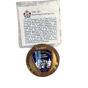 FDNY 150th Anniversary Challenge Coin